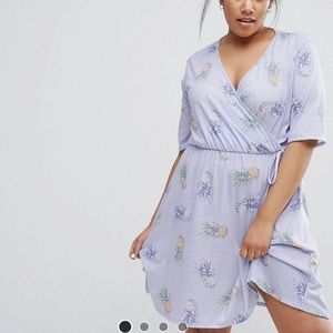 ISO Pink Clove Asos Curve Pineapple dress. Sz 2-3x